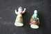 2 FEVES -FIGURINES - PETITS OBJETS DE VITRINE OU DECORATION POUR LA CRECHE -COUPLE - Santini