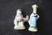 2 FEVES -FIGURINES - PETITS OBJETS DE VITRINE OU DECORATION POUR LA CRECHE -COUPLE-ANE- - Santons