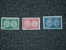 ISRAEL DOAR IVRI HIGH VALUES 250, 500, 1000 USED SET - Used Stamps (without Tabs)