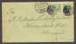 Denmark Christian IX Star Cancel SØNDERHOLM Cover 1906 (Skilling 1322) Ambulant Train Cancel AALBORG-AARS T 55 SCARCE !! - Storia Postale