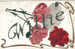 FIRST NAME CARD " WILLIE " FLORAL DECORATION & GOLD 1908 - Vornamen