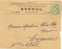 Lettre SAGE, Tarif Papier D'Affaire, CAEN Horaire, Calvados Sur 5c N° 102 ! - 1877-1920: Periodo Semi Moderno