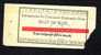 Romania 1952 Ticket Of Transport Bus SIBIU Perfins,very Rar  RRR !! - Perforadas