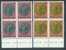 Luxemburg Y/T 931 / 934 (**) In Blok Van 4. - Unused Stamps