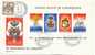 LUSSEMBURGO 1985 FDC NUMERATA: 40° ANNIV. ARMISTIZIO. EDIZ. LIMITATA 03/100 + SECONDO ANNULLO STRASBOURG CONSIGLIO EUR - WW2