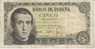 Spain 5 Pesetas 1951 Banknote Currency Krause #140 - 5 Pesetas