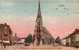 59 TOURCOING Place De La République, Eglise St Christophe, Colorisée, Ed LP 6, 1926 - Tourcoing