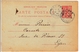 Louise Olivier A La Ruche Entier Postal 1901 Cachet Béziers Hérault Type Mouchon 10c - Cartes Postales Types Et TSC (avant 1995)