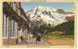 Mt. Rainier National Park , Paradise Inn, Telescope On 1936 Vintage Curteich Linen Postcard - USA National Parks