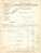 Facture Recto Verso Des Etablissements De Produits Chimiques COTELLE Et FOURCHER De  Issy Les Moulineaux Et De 1934 - Chemist's (drugstore) & Perfumery