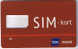 Denmark, GSM Frame Without Chip, TDC Mobil, SIM-kort, Red. - Denmark