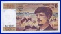 BILLET BANQUE DE FRANCE 20 FRANCS DEBUSSY NEUF PAS DE TROU PETITES TRACES DE COMPTAGE U.020 N° 637099 ANNEE 1987 SCANS - 20 F 1980-1997 ''Debussy''