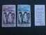 T.A.A.F  *  *  De  1980               "  Faune  :  Le Manchot D' ADELIE  "       3  Val - Unused Stamps