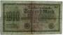 1000 Mark 1922 Rcichsbanknote (WPM 76h) 15.9.1922 - 1.000 Mark