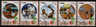 CUBA / SPORTS / BASEBALL;BOXING;WATER POLO;JAVELIN&WEIGHT LIFTING / 5 VFU STAMPS / 2 SCANS . - Water Polo