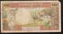 TAHITI  P26  1000 FRANCS  1969 Signature 1  VG-FINE   * VERY RARE * - Papeete (French Polynesia 1914-1985)