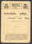 British India 1911 King George V Durbar Coronation Central Post Office 1911 Cancel Card VERY SCARCE !! - 1911-35  George V