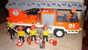 PLAYMOBIL EQUIVALENCE BOITE 3781 CAMION DE POMPIERS GRANDE ECHELLE 1993 A 1995 - Playmobil