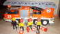 PLAYMOBIL EQUIVALENCE BOITE 3781 CAMION DE POMPIERS GRANDE ECHELLE 1993 A 1995 - Playmobil