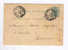 Entier Type TP 45  Double Cercle HAM Sur HEURE 1880 Vers JAMIOULX - Origine Manuscrite THY Le CHATEAU  -- B3/283 - Postcards 1871-1909