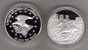 2 Superbes Médailles (40mm-30grs) De JOHN-WAYNE ..plaqués Argent 999 - Autres & Non Classés