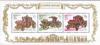 2002 RUSSIA Old Carriages 5V+GOLD FOIL MS - Blocks & Sheetlets & Panes