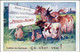 3 Cpa Potasse D'Alsace,  ( Enfants & Navets, Animaux, Vaches, Lapin, âne, ... Mulhouse ), 1 Cp Signée Right  (PUB) - Publicité