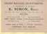 32 Carte Géographique Département GERS Chromos 1910s Revers Publicitaire Grds Magasins BURNOD SIMON MODES LINGERIE REIMS - Autres & Non Classés