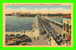ST PETERSBURG, FL - HEAVY TRAFFIC ON THE RECREATION PIER -  SUN NEWS CO - OLD CARS ANIMATED - - St Petersburg