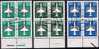 Luftpost-Serie 1982 DDR 2751/3 Plus 4-Block O 5€ Stilisiertes Flugzeug Mit Brief Mail Bloc S/s Sheet Bf GDR Germany - Sonstige (Luft)