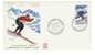 FDC  De France 1962, Championnat Du Monde De Ski Du 27.01.1962 No. Yvert & Tellier 1326-1327 (2 Lettres) - 1960-1969