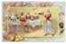 Pilgrims Feast Embossed Vintage Tuck Thanksgiving Postcard - Thanksgiving