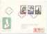 Finland Registered FDC 12-5-1967 Complete Set TUBERCULOTICAL Stamps With Cachet Sent To Sweden - FDC