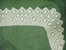 Dentelle Crochetee Main -tres Fine -retour De 65cm-longueur 230cm --retour De 65 Cm Environ-coloris Blanc-hauteur 9cm- - Laces & Cloth