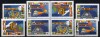 Post-Service 1989 Brasilien 2289/2+4-Block ** 6€ Eildienst Kopieren Flugpost Giroamt Bloque Hojita Flags Sheet Bf Brazil - U.P.U.