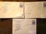 3 Plis Marion Dufresne Crozet Kerguelen Saint Paul, Postés En Mer, Nombreux Cachets Et Signatures - Covers & Documents