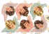 PLANCHE DE 48 DECOUPIS ANGES - Angels Die-cut - Angels