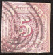 THURN & TAXIS 1859 Freimarken Ziffern 5 Kr. Braunpurpur Michel 18 - Usados