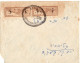 Jerusalem Interim Period Commercial Cover Egg Shape Postmark On Overprinted "Doar" JNF Stamps  1948 - Briefe U. Dokumente