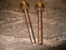 Lot De Deux Anciens Axes En Bronze Pour Mirroir De Coiffeuse, Forme De Pin - Other & Unclassified