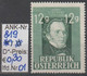 1947 - ÖSTERREICH - SM "150 Geburtstag Franz Schubert" 12g Grün * Ungebr. Ohne Gummi - S. Scan (819* 01-03 Og   At) - Unused Stamps