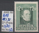 1947 - ÖSTERREICH - SM "150 Geburtstag Franz Schubert" 12g Grün * Ungebr. Ohne Gummi - S. Scan (819* 01-03 Og   At) - Unused Stamps
