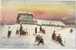 Riesengebirge Krkonose Karkonosze Winterbild Neue Schlesische Baude Belebt Hörnerschlitten Color Künstlerkarte Ungelaufe - Sudeten