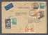 Poland Airmail LOTNICZA Par Avion Label SZCZECIN 1949 To Germany Mult Franked (2 Scans) - Airplanes