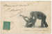 Conakry Le Five O Clock Chimpanzé Type Groupe Cachet Maritime Loango 1904 Singe Boit Du Vin - Guinée Française