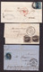 765/15 -  3 Lettres TP Médaillons 10 Ou 20 C  BRUGES 1852 / 1863 , Dont Courriers De Notaires - 1849-1865 Medaillons (Varia)