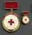 RUSSIA USSR , HONOURABLE DONOR , RED CROSS, MEDAL BADGE With The Miniature, Old Version - Sonstige & Ohne Zuordnung