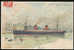 SS FRANCE Cie Gle Transatlantique E. Lessieur Couleurs French Line Non Divisé Env. 1905 Ocean Liner - Dampfer