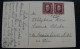 == CSR Karte , Kind Mit Hut Ca. 1920  Briefmarke Paar  2x 60 Halerzy - Brieven En Documenten