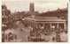 Doncaster UK, Market Place, Autos, Animated Street Scene, On C1920s/30s Vintage Postcard, WWII Censor Mark - Leeds